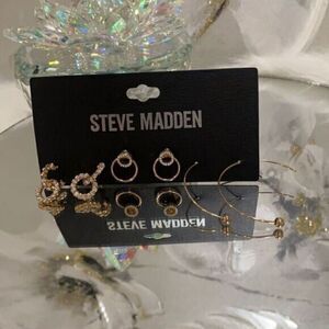 Steve Madden Cast Open Hoop Earrings